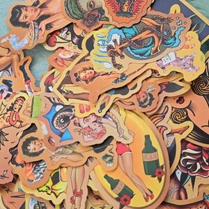 Art design stickers adult.